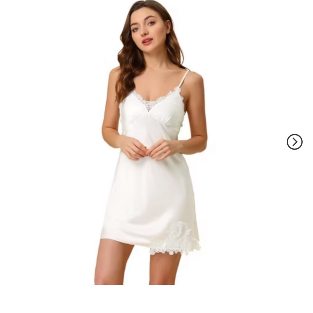 White Lace Robe and slip